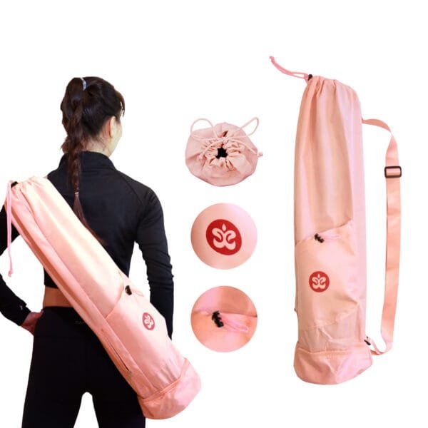 ARUNAVA Yoga Mat Bag - Pink - Image 2