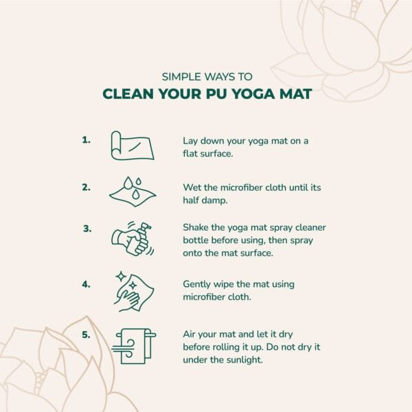 ARUNAVA Cleaner Kit - (Yoga Mat Spray + Microfiber Cloth) - Image 6