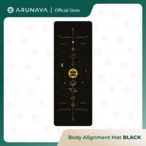 Arunava Body Alignment Yoga Mat - Black