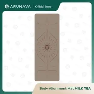 Arunava Body Alignment Yoga Mat - Milk Tea