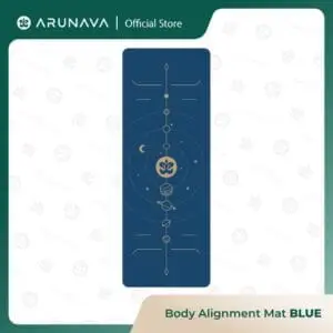 Arunava Body Alignment Yoga Mat - BLUE
